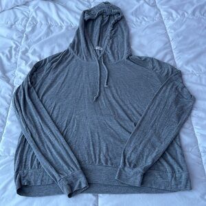 Brandy Melville John Galt Grey Oversized Boyfriend Hoodie Onesize